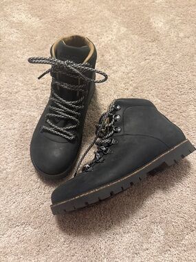 Birkenstock Black and Tan Lace-Up Boots